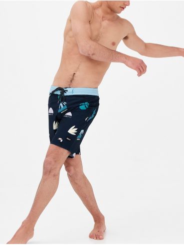BASEHIT Men's shorts swimsuit 221.BM524.20CR PR 272 NAVY