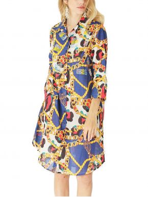 More about POSITANO Italian colorful shirt dress 51720