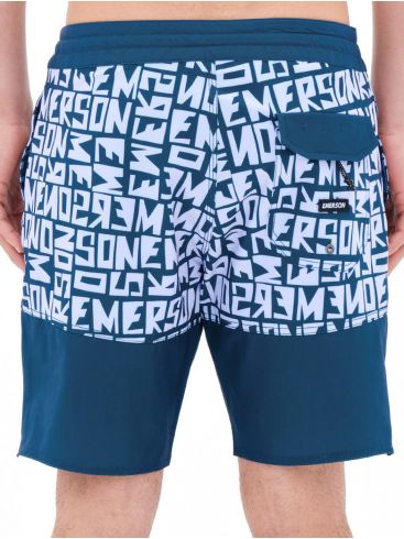 EMERSON Men's Blue Navy Swim Shorts 221.EM524.21CR PR276 NAVY BLUE