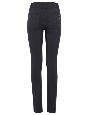 FRANSA Women's black stretch fabric trousers 601748 60096