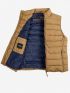 FUNKY BUDDHA Men's sleeveless jacket FBM006-004-01 CIGAR