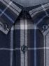 LOSAN Men's Blue-White Long Sleeve Shirt 221-3330AL