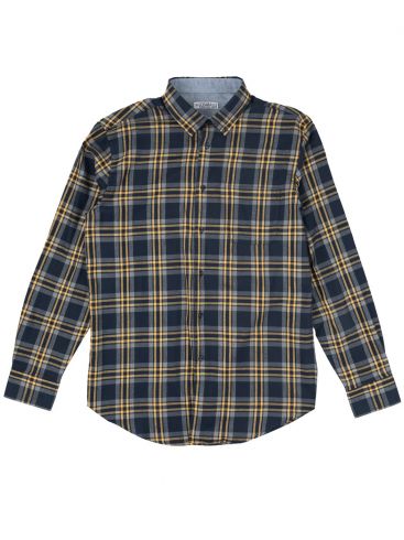 LOSAN Men's Long Sleeve Button Down Collar Shirt 221-3335AL