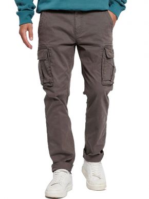 FUNKY BUDDHA Men's elastic cargo pants FBM006-002-02 OLD GREY