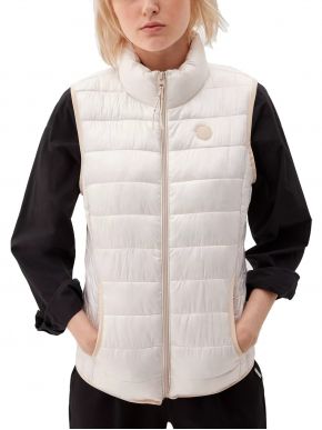 More about S.OLIVER Women's sleeveless warm medium jacket 2115483.8014 Light Beige