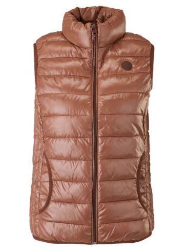 S.OLIVER Women's sleeveless warm medium jacket 2115483.8014 Light Beige