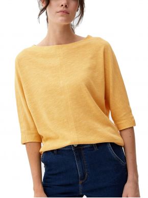 S.OLIVER Γυναικεία κοντομάνικη μπλούζα 2122627.1610 Golden Yellow