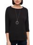 S.OLIVER Women's black long sleeve blouse 2118888.9999 Black