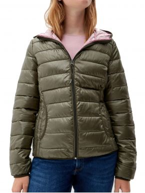 More about S.OLIVER Women's Olive Glossy Warm Quilted Jacket 2119390.7934 Olive