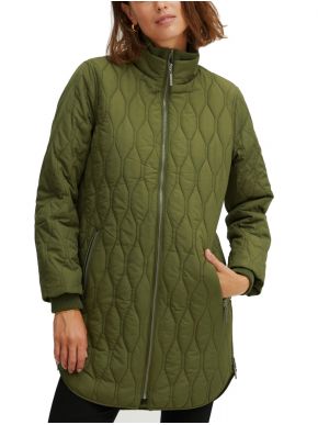 FRANSA Women's olive long jacket 20610763-190515