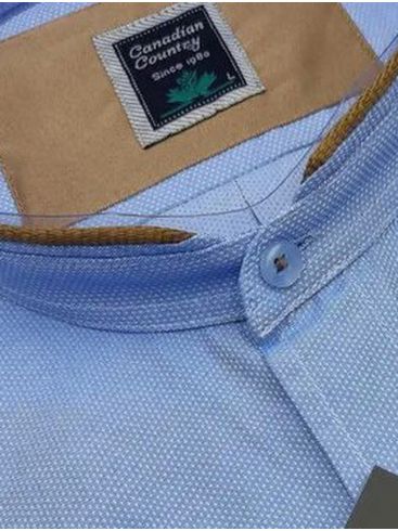 CANADIAN COUNTRY Ανδρικό γαλάζιο μακρυμάνικο πουκάμισο μάο 4450-3