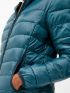S.OLIVER Women's Glossy Warm Quilted Jacket 2115488.6985 Dark Turquoise
