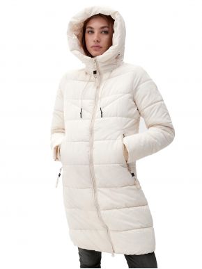 More about S.OLIVER Women's Ecru Quilted Parka Jacket 2115528.8014 Light Beigee