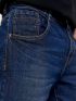 EDWARD Men's blue five-pocket bootcut jeans Benicio 61 Dark Blue