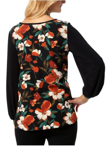 ANNA RAXEVSKY Women's floral blouse B22204