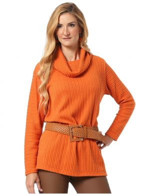 More about ANNA RAXEVSKY Orange knitted turtleneck B22216 Orange