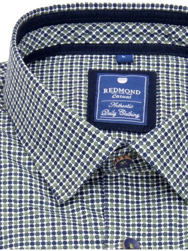 REDMOND Men's colorful plaid long sleeve shirt 221060111 25