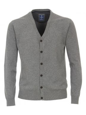More about REDMOND Men's gray knitted cardigan