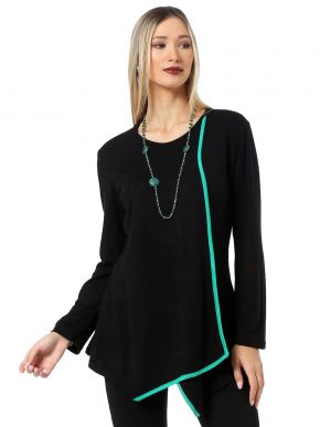 More about ANNA RAXEVSKY Black knit blouse B22223 GREEN