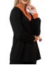 ANNA RAXEVSKY Black knit blouse B22223 GREEN