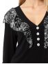 ANNA RAXEVSKY Black blouse B22221 ORANGE