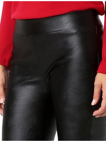 ANNA RAXEVSKY Women's leatherlike leggings T22204 EKAI