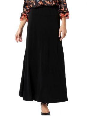 ANNA RAXEVSKY Women's black maxi skirt F22200 BLACK