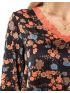 ANNA RAXEVSKY Φλοράλ σατέν μπλούζα με δαντέλα B22225