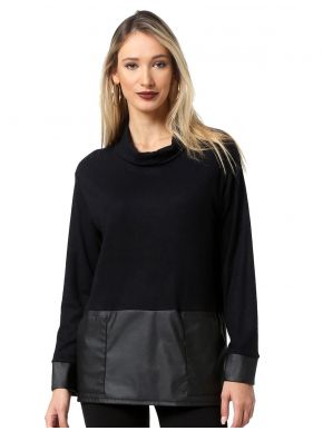 More about ANNA RAXEVSKY Turtleneck with pockets B22212 BLACK