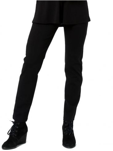 ANNA RAXEVSKY Γυναικείο μαύρο ελαστικό παντελονοκολάν T22202 BLACK