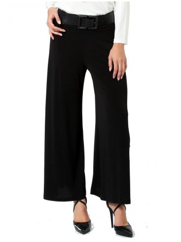 ANNA RAXEVSKY Women's black elastic pants T22201 BLACK
