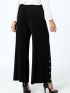 ANNA RAXEVSKY Γυναικείο μαύρη παντελόνα T22201 BLACK