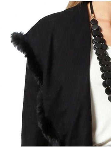 ANNA RAXEVSKY Black knitted cardigan Z22203