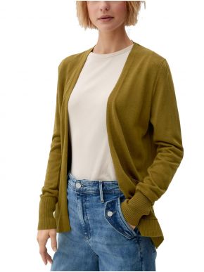 S.OLIVER Women's knitted cardigan 2120583.7734 Guacamole