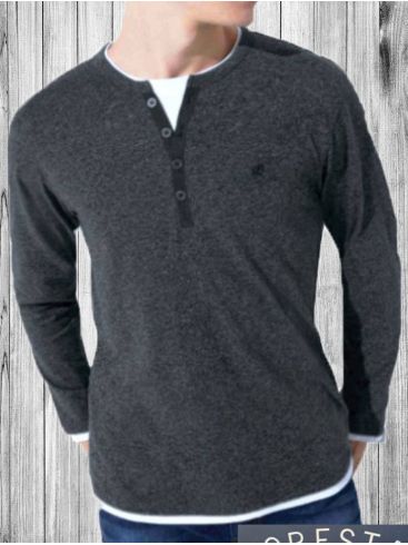 FORESTAL Men's gray long sleeve shirt. 740-395G Color 84