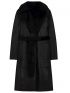 RINO PELLE Dutch women's black long coat Senza 7002210 Black
