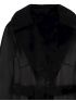 RINO PELLE Dutch women's black long coat Senza 7002210 Black