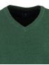 REDMOND Men's green knitted V sweater