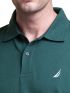NAUTICA Men's green long sleeve pique polo shirt 3NCK27200 NC3UE DarkGreen