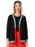 ANNA RAXEVSKY Women's Black knitted cardigan Z22208