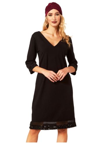 ANNA RAXEVSKY Μαύρο φόρεμα D22216