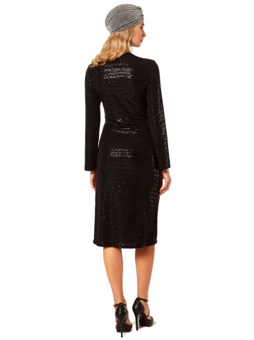 ANNA RAXEVSKY Black fitted dress D22222 BLACK