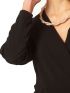 ANNA RAXEVSKY Γυναικεία μαύρη μπλούζα φάκελος B22237
