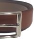 WILLIAM G Men's brown 100% double-sided leather belt 4971.26.