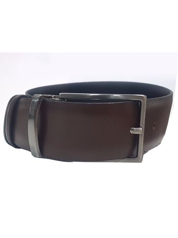 WILLIAM G Men's brown-black double-sided leather belt 4971.26.