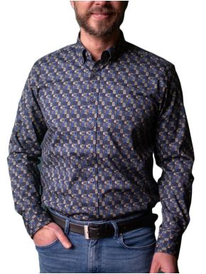 More about HENDERSON Ανδρικό μπλέ μακρυμάνικο πουκάμισο 5505MB