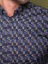 HENDERSON Ανδρικό μπλέ μακρυμάνικο πουκάμισο5505MB