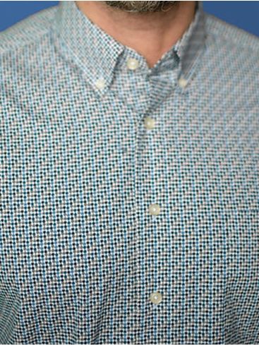 HENDERSON Men's Blue Long Sleeve Shirt 5724KCBM