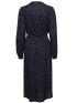 FRANSA Women's blue polka dot midi floral dress 20611641-200119