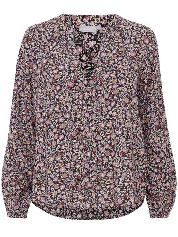 FRANSA Women's floral printed blouse-shirt 20611658-201717